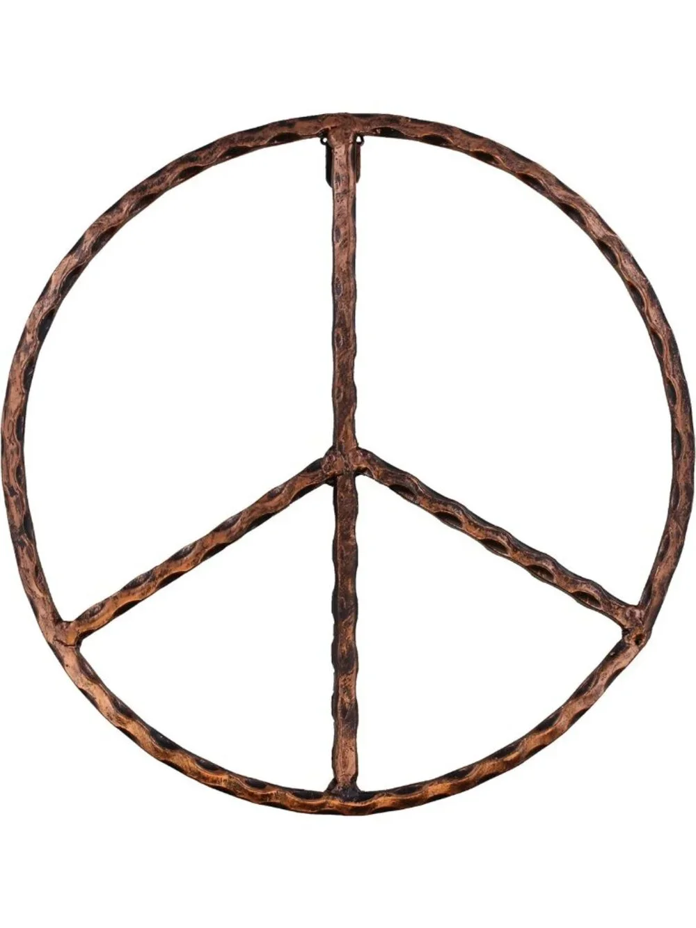Rustic Metal Peace Sign Wall Art - 12